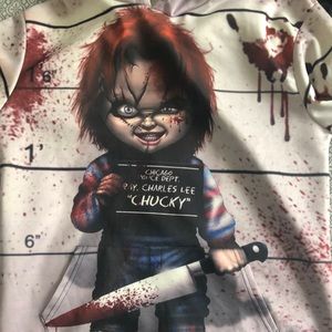 I’m selling a chucky hoodie. For you horror lovers.